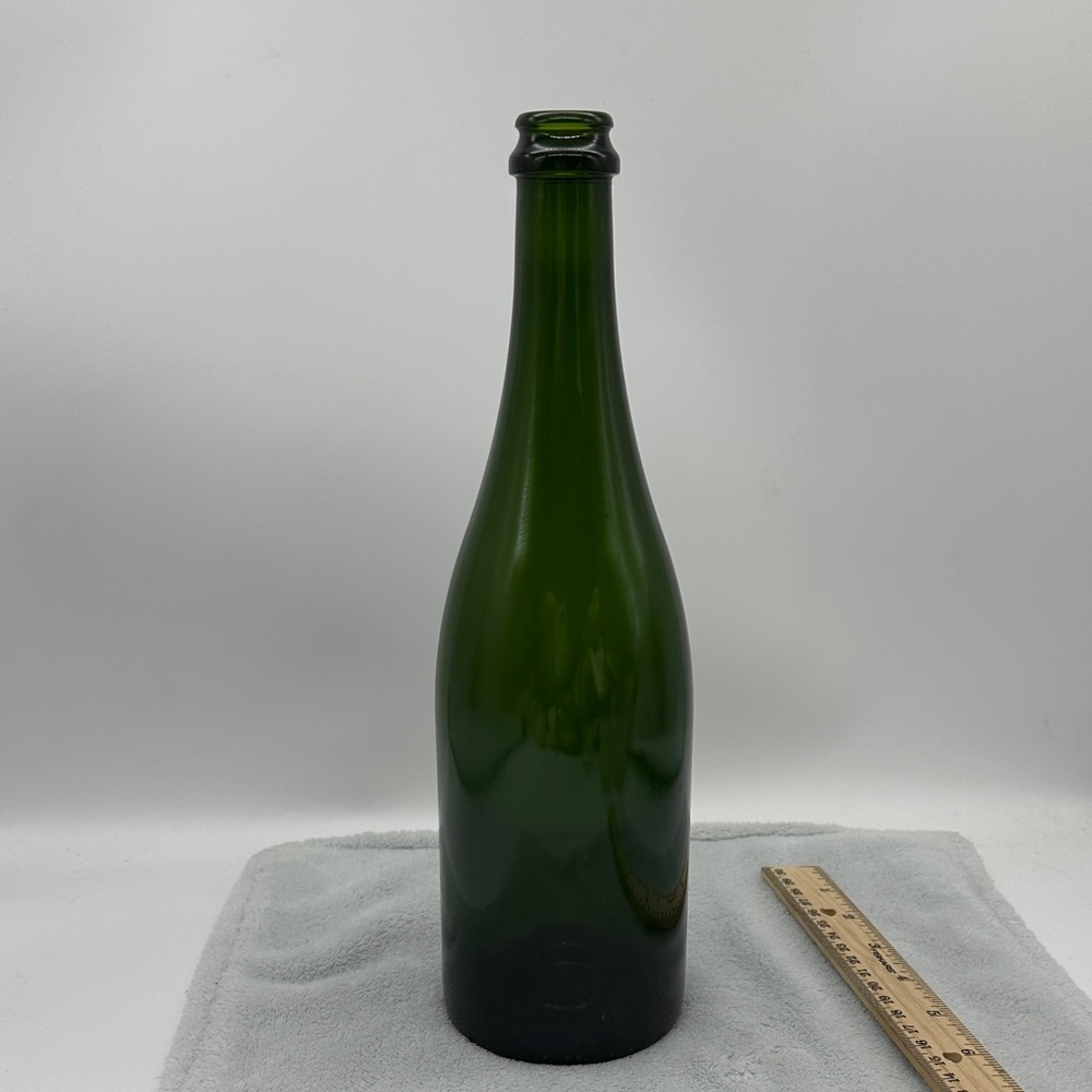 Vintage Dark Green Heavy Wine Bottle W/Base Punt # 72mm CA 10 & Symbol on Bottom